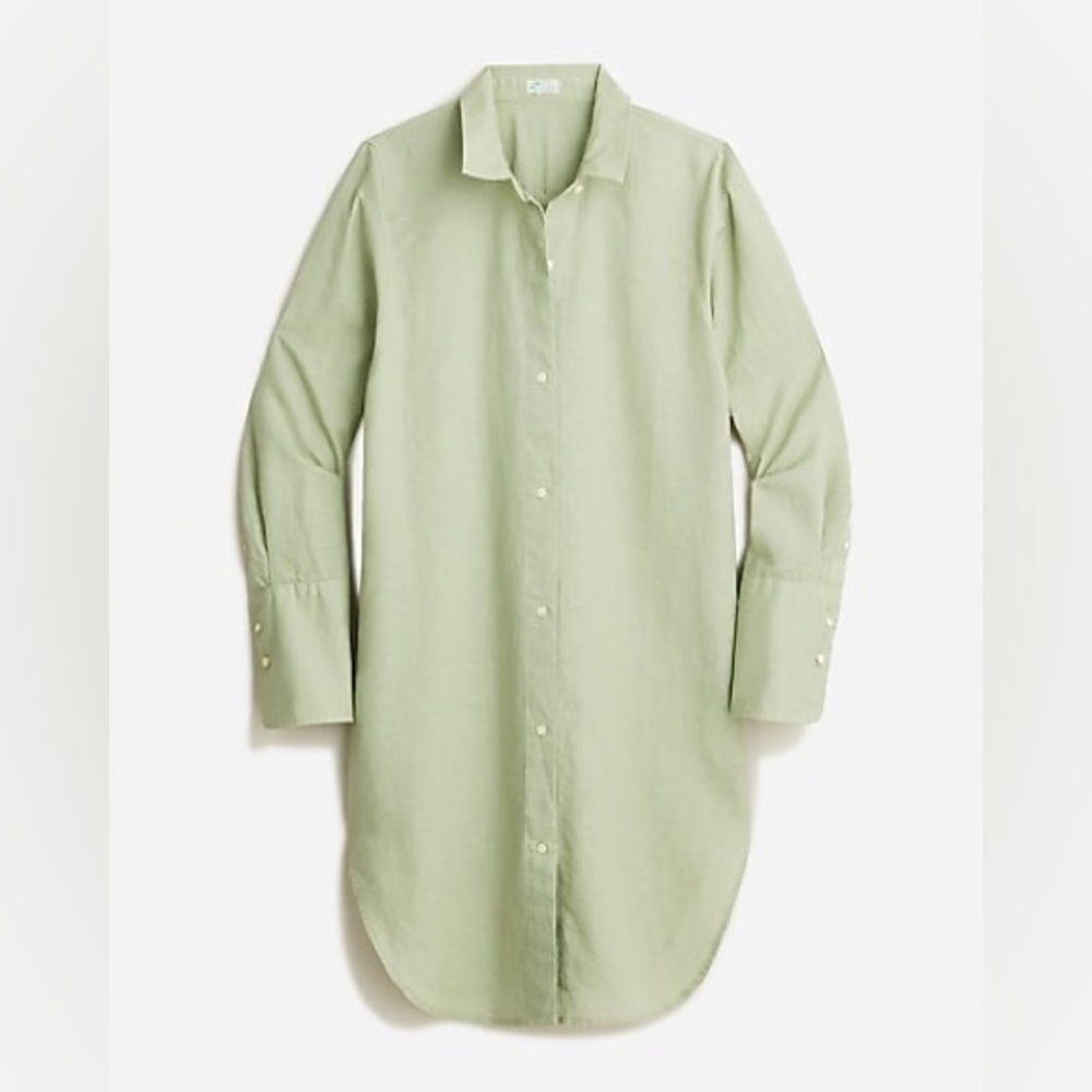 JCrew-Linen-cotton blend beach shirt size small